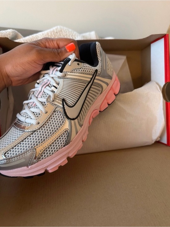 Nike Shoes - Nike Women’s Athletic Shoe - Pink and White with Black Swoosh